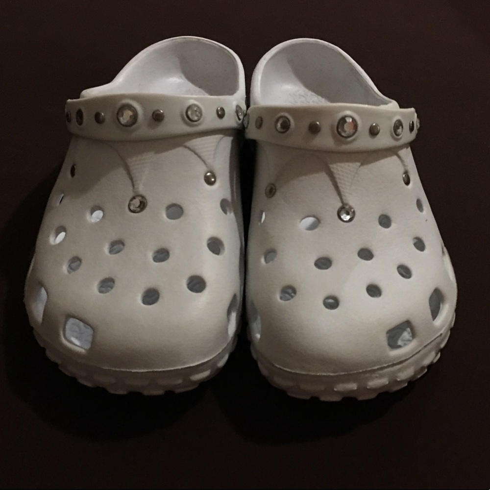 White new clogs size 6
